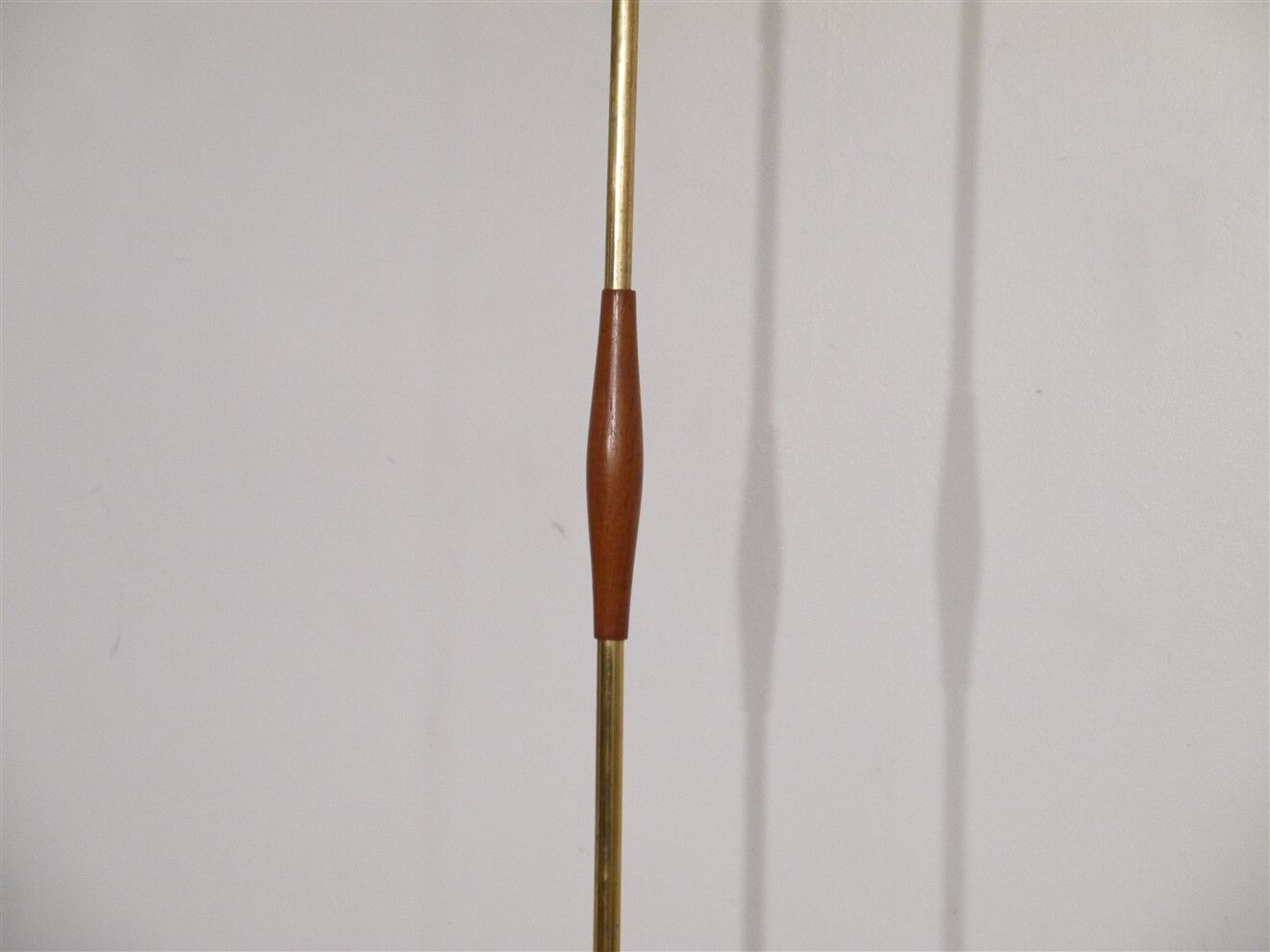 Scandinavian teak and brass lamp 1960