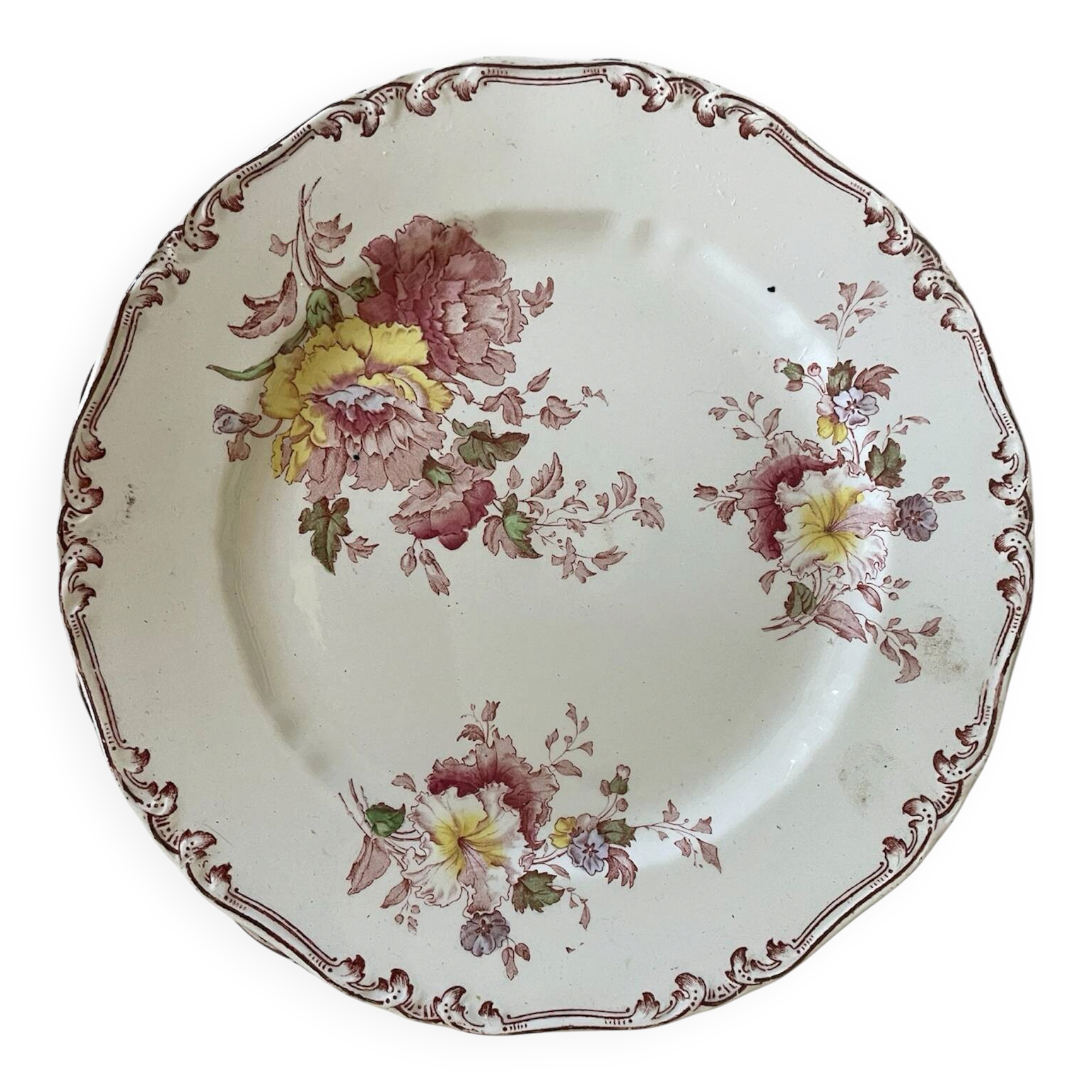 Set of five old flat plates Bisto England Model Anson Sp