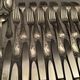 Cutlery set in silver metal style Louis XV Knives forks spoons