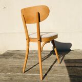 4 vintage 1960 Baumann chairs in blond beech