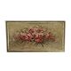 Oil painting on panel of a bouquet of roses signed by Paul Fauvelles 1943.