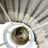 Scandinavian fabric and wood lighting