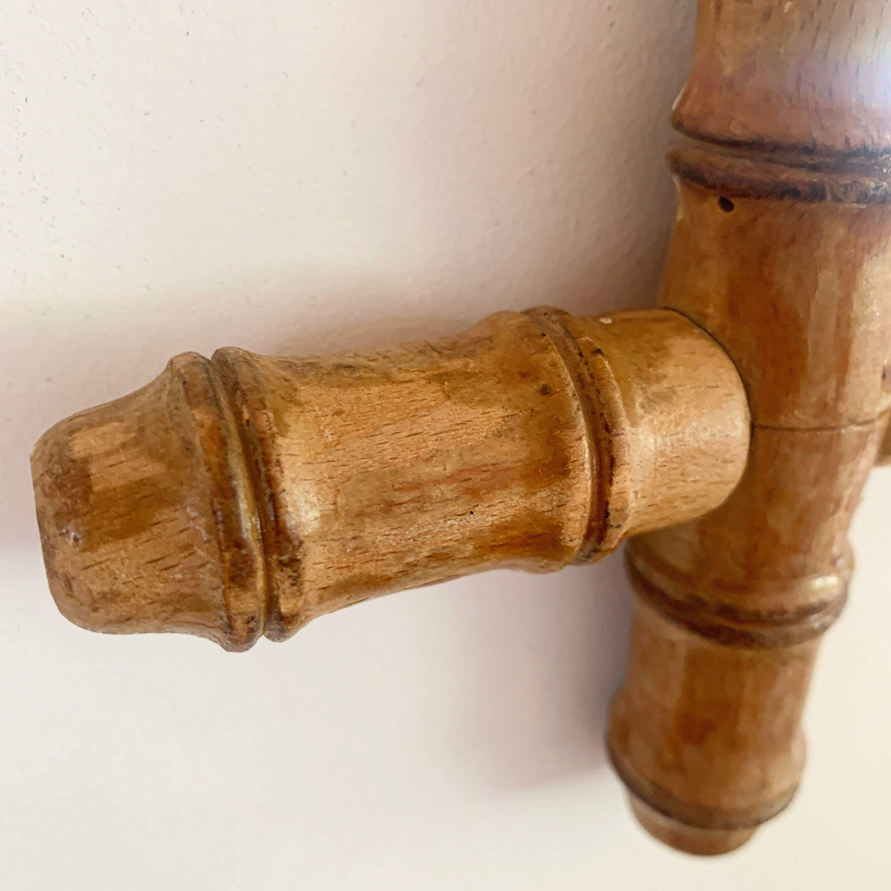 Retro wooden mirror 34x38cm