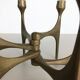 Brutalist bronze candleholder by Michael Harjes, Germany, 1960