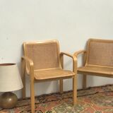 Pair of canne chairs