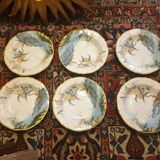 6 Gien France Caribbean soup plates Magellan pattern