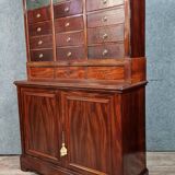 Notary's furniture: Napoleon III period mahogany cabinet