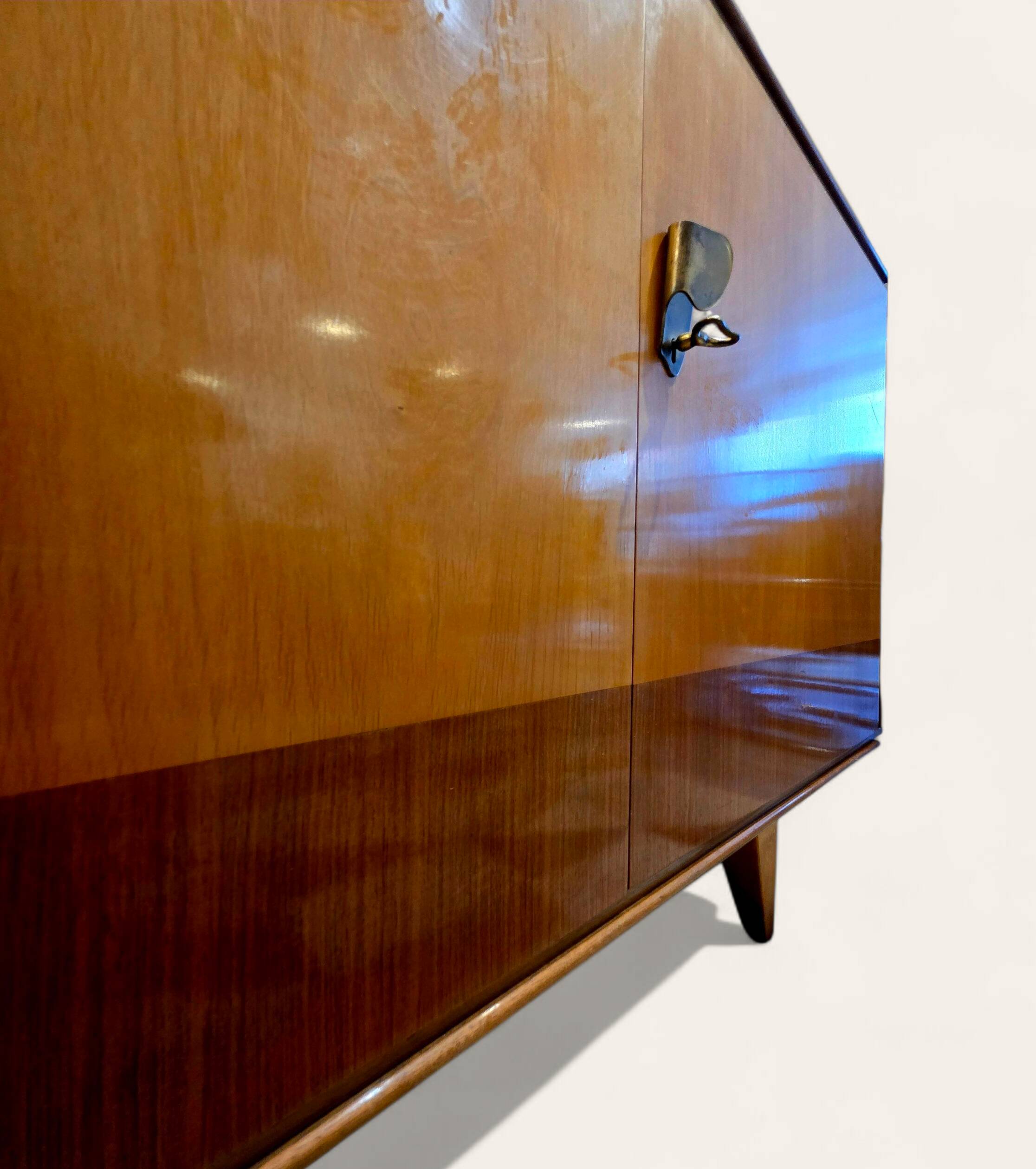 Teak and rosewood enfilade "Jules Perrenoud"