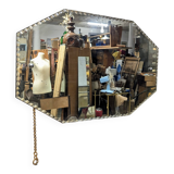 1930s beveled octagonal mirror