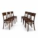 Set of six Authentic antique bentwood chairs, Antonio Volpe