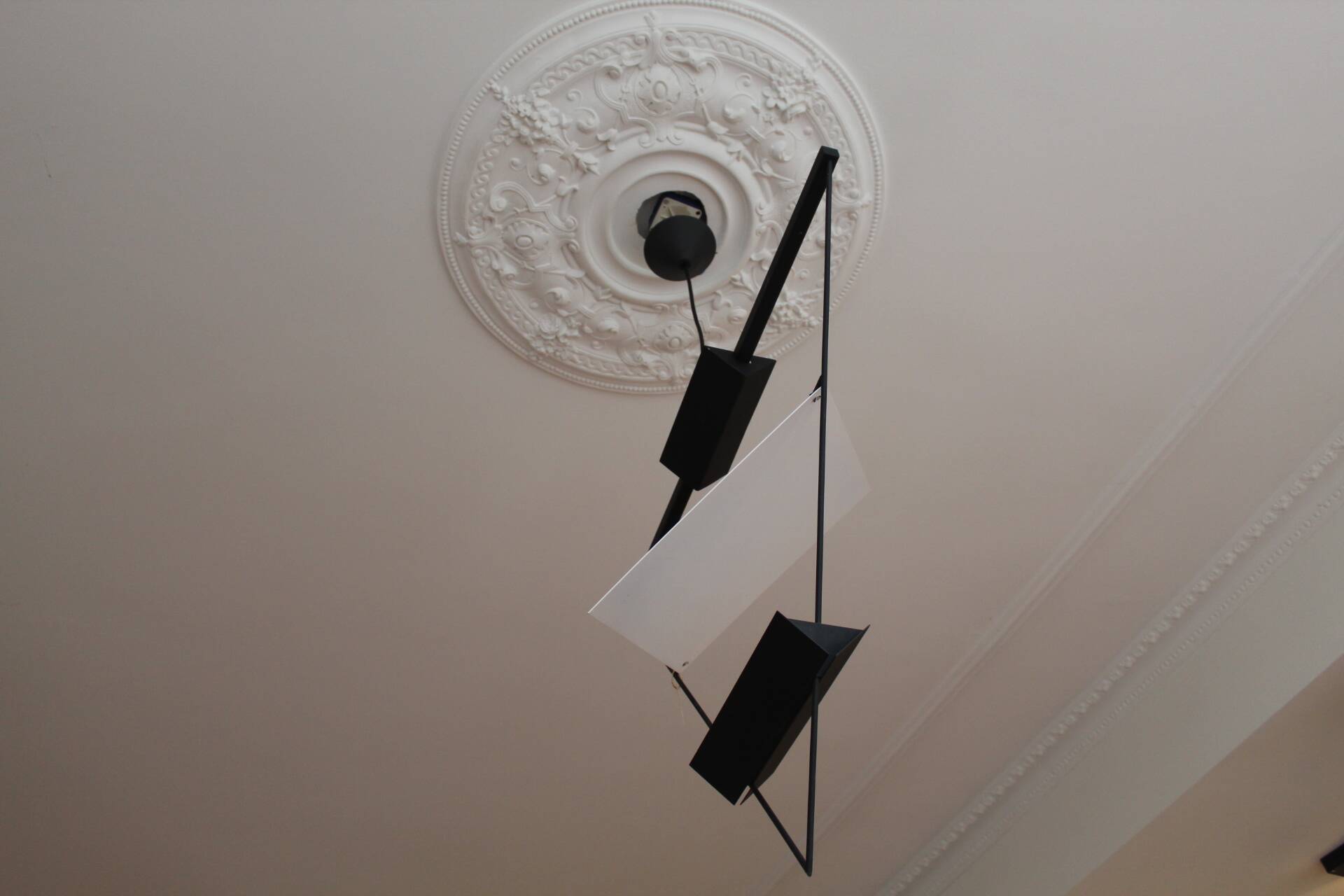 Geometric suspension pendant by Mario Botta for Artemide