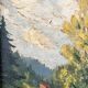 Painting "The Tree in the Valley", oil on panel, signed, 1936