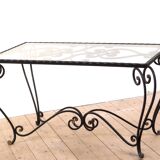 Wrought iron coffee table 1950
