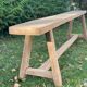 Solid oak farmhouse bench