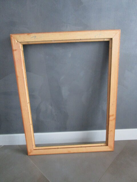 Large old gilded wooden frame