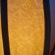 Rattan and bamboo table lamp by Louis Sognot 1960
