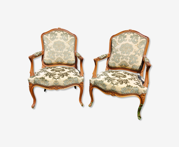 Paire de fauteuils Louis XV