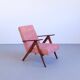 Mid Century Easy Chair Model B 310 Var in Coral Velvet