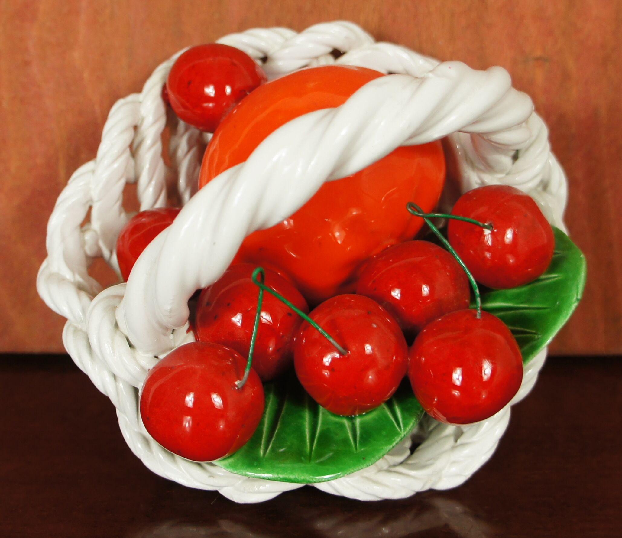 Braided basket of fruit slurry Italy