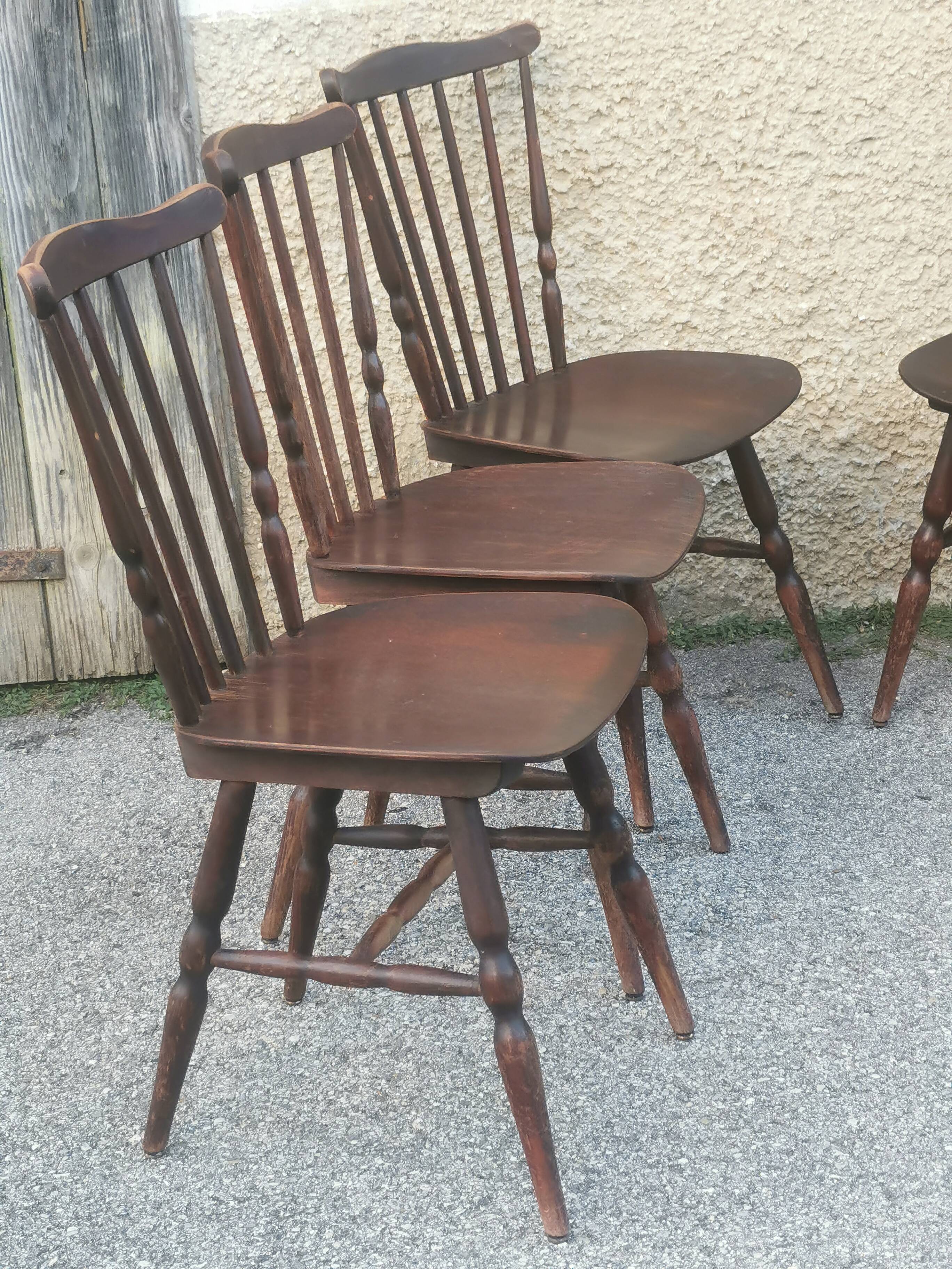 Serie de 6 chaises baumann "modèle tacoma'