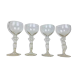 4 glasses of crystal wine Venus and Bacchus, Bayel