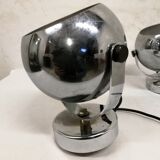 Pair of vintage chrome spotlights from the 70s