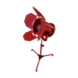 Orange-red 80s steerable cinema projector lamp