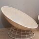 Paire de fauteuils corbeille scoubidou