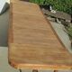Art Deco table, cradle foot, opening, up to 18 people