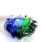 Cobalt blue Murano ashtray 1970