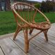 Rattan shell chair