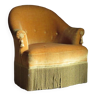 Fauteuil crapaud en velours