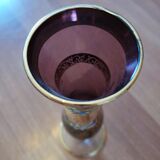 Bohemian soliflore glass vase