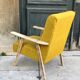Fauteuil scandinave pieds compas