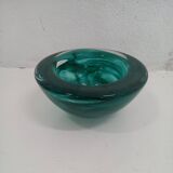 Cendrier en verre de Murano vert