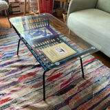 Multicolored Berber carpet 207 cm x 133 cm