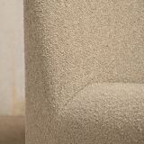 Fauteuils Alky Lounge Giancarlo Piretti en laine bouclée gris pierre, Anonima Castelli