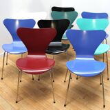Set of 9 ant chairs 3107 Arne Jacobsen