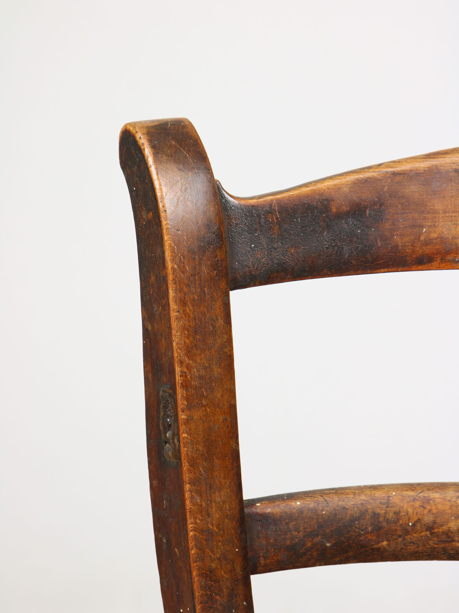 Antique Patinated Children's Chair, 1890s