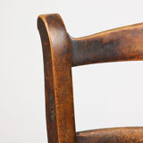 Antique Patinated Children's Chair, 1890s