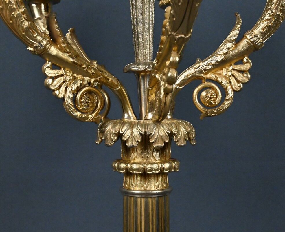 Gilded bronze candelabrum, Restoration period – early 19th century