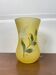 Yellow glass paste vase from the early 20th century signed Lily