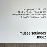 Lithographie #29, Pierre Soulages, Musée Rodez