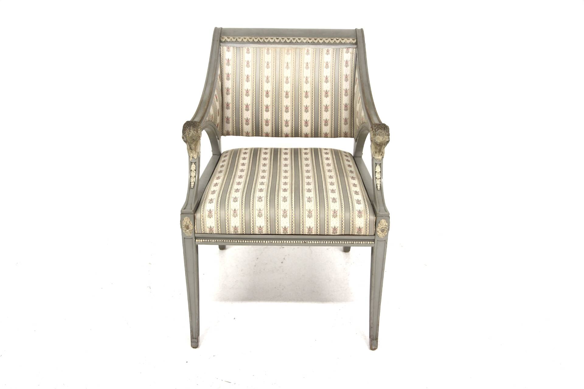 Set of 4 "Gustavian style" armchairs Lysberg & Hansen A/S, Bredgade, København, Denmark, 1920