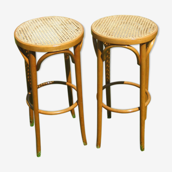 Pair of Baumann high stools