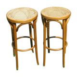 Pair of Baumann high stools