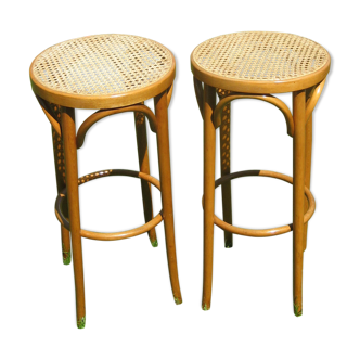 Pair of Baumann high stools