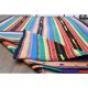 1970s Vintage Turkish Oushak Handmade Wool Cotton Blue Area Rug 155x233