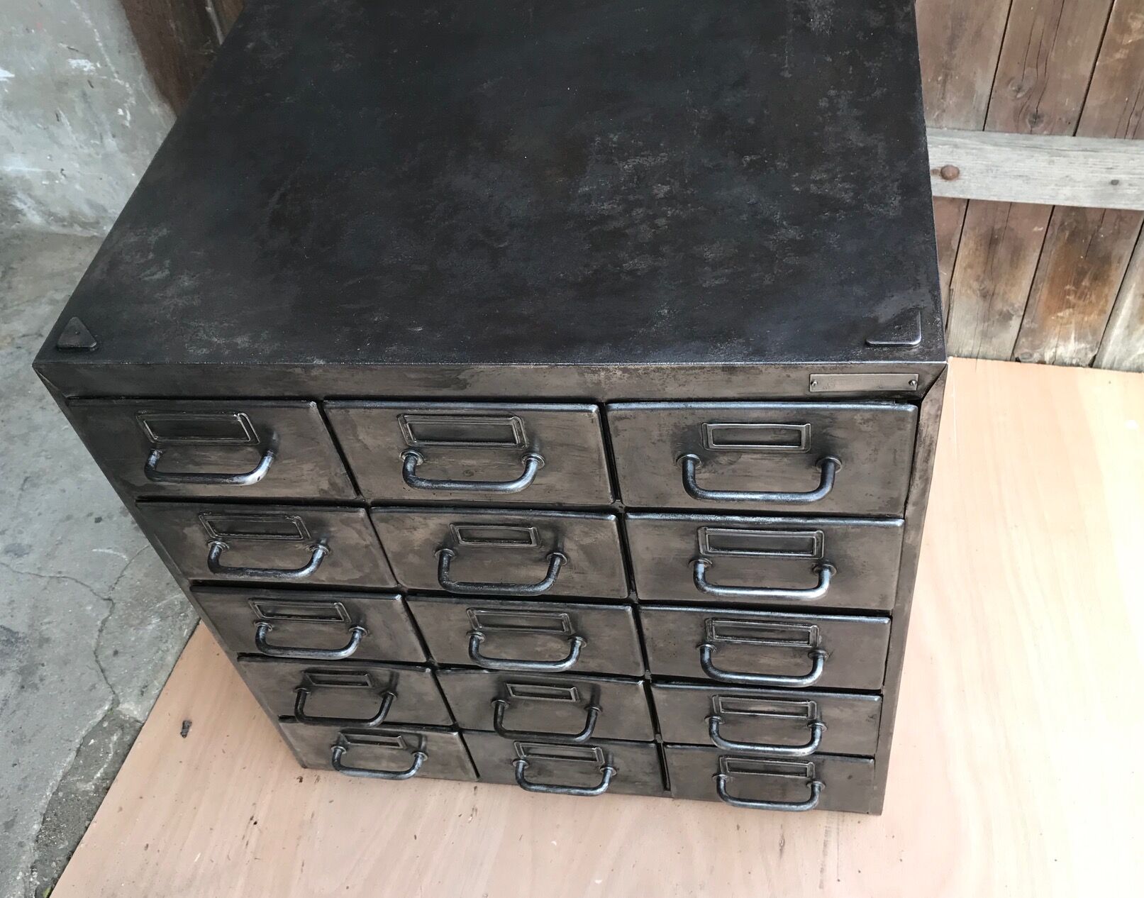 Furniture industrial metal business Flambo, 15 drawers
