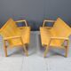 Mid-century plywood benches in the manner of Alvar Aalto, 1960 - set of 2